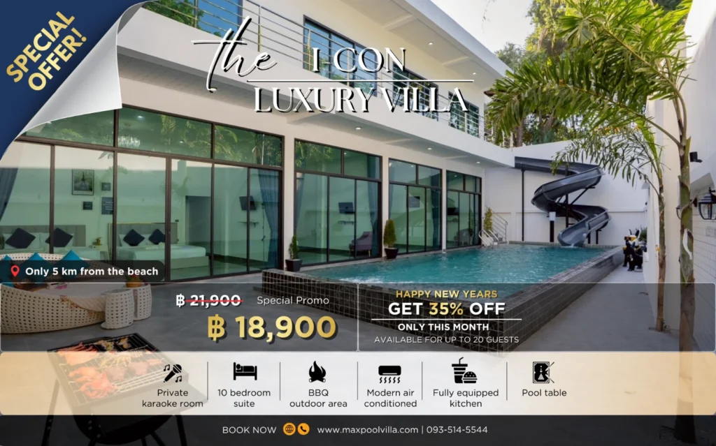 The icon luxury pool villa pattaya